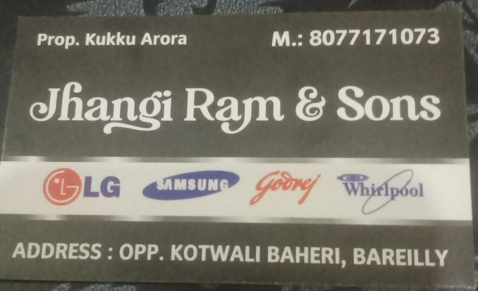 Jhangi ram electronic and sons 