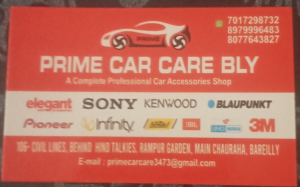 Prime car care bly